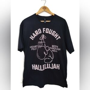 Heartfelt Hallelujah Mens Black Tee Size XL New No Tags
